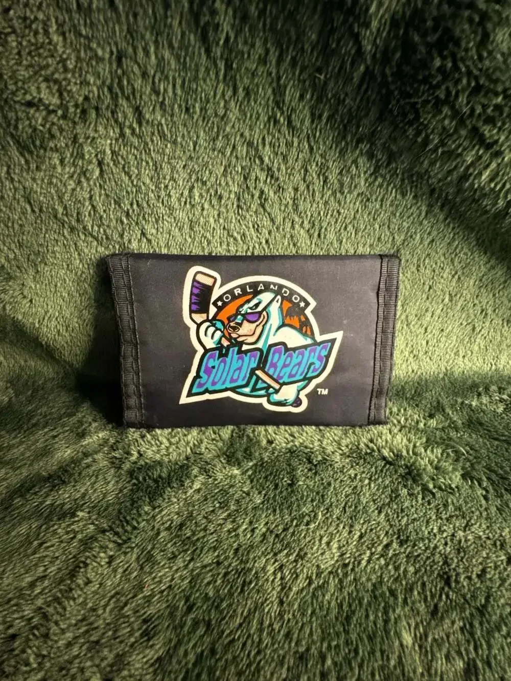Vintage Orlando Solar Bears IHL Hockey Nylon Tri-Fold Wallet